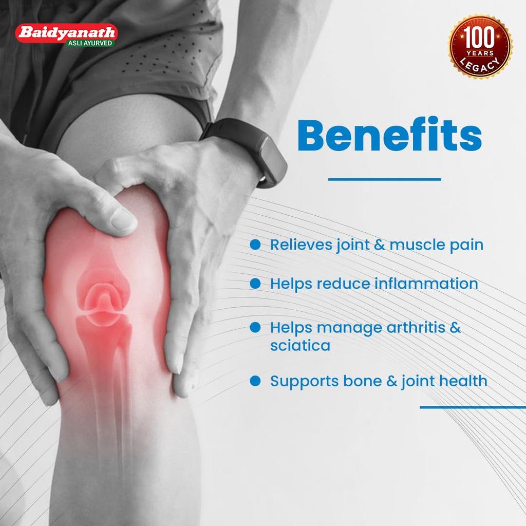 Baidyanath Rumartho 50 Tablets Joint Support Supplement for Flexibility and Mobility