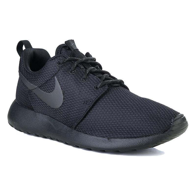 New Nike Roshe Run Triple Black Women's 511882-096
