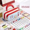 Handheld Stationery Storage Bag Cosmetics Storage Pen Pencil Case  School Office