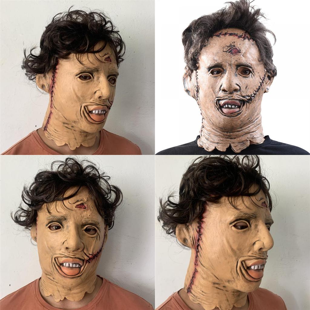 The Texas Chainsaw Massacre Saw Horror Mask Latex Role Play Costume For Halloween Party
