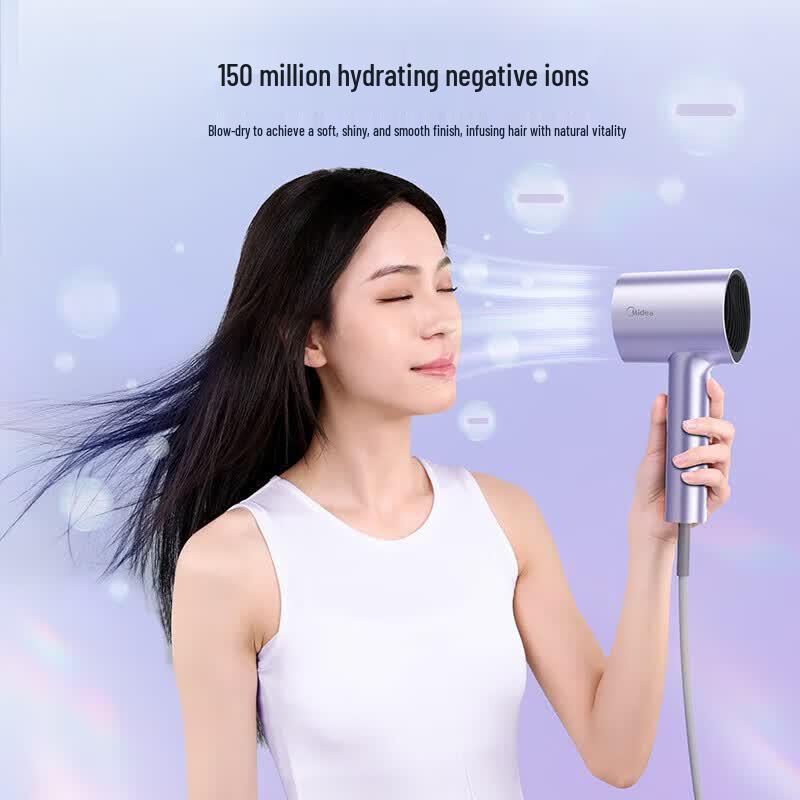 Midea FD205 High-Power Negative Ion Hair Dryer CN plug (adapter included)
