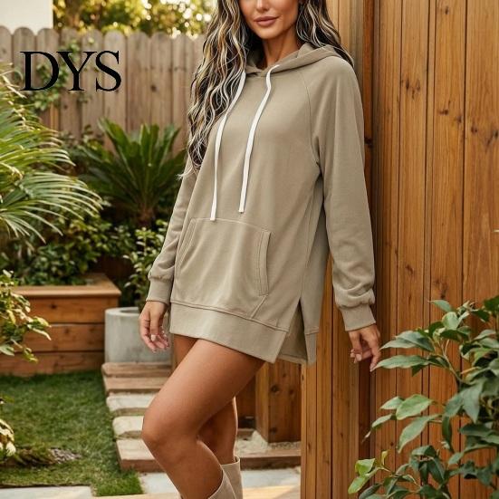 Autumn Winter Outfit Women Velvet Hoodie with Kangaroo Pocket, Long Sleeve Pullover Hooded Sweatshirt Sweatshirt, Loose Casual Drawstring Top for Fall