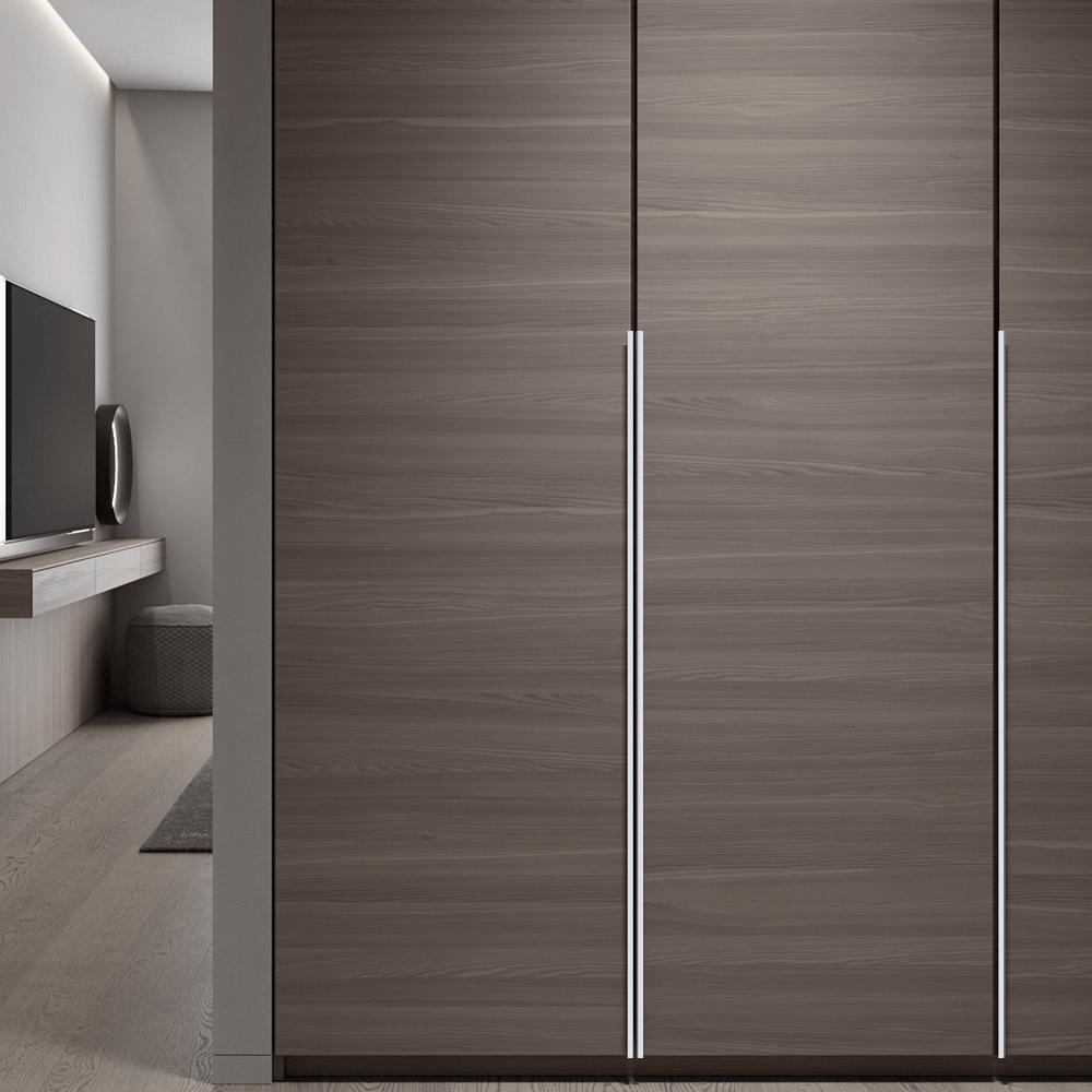 YONFIA 3699S Hidden Furniture Handles  White Kitchen Cabinet Pulls Punch Free Handles for Cabinets and Drawers