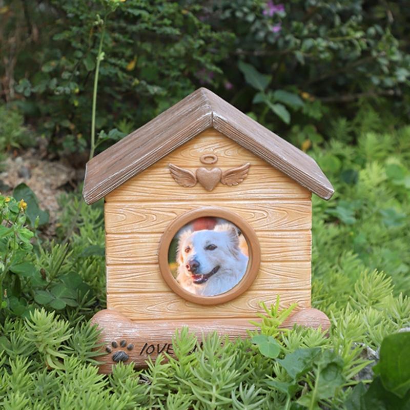 Memorial Urns for Pet Cremation Ashes Box Ashes Container Pet Memory Keepsakes Resin Cats Cremation Box for Small Animal