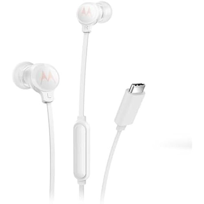 Ørepropper - MOTOROLA - 3C-S - Hvit - USB-C - In-ear - Kablet