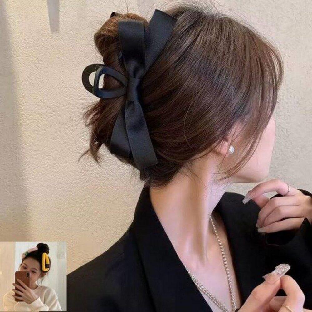 

Mno Ribbon Clip Black Clip Updo Smile Pin Included