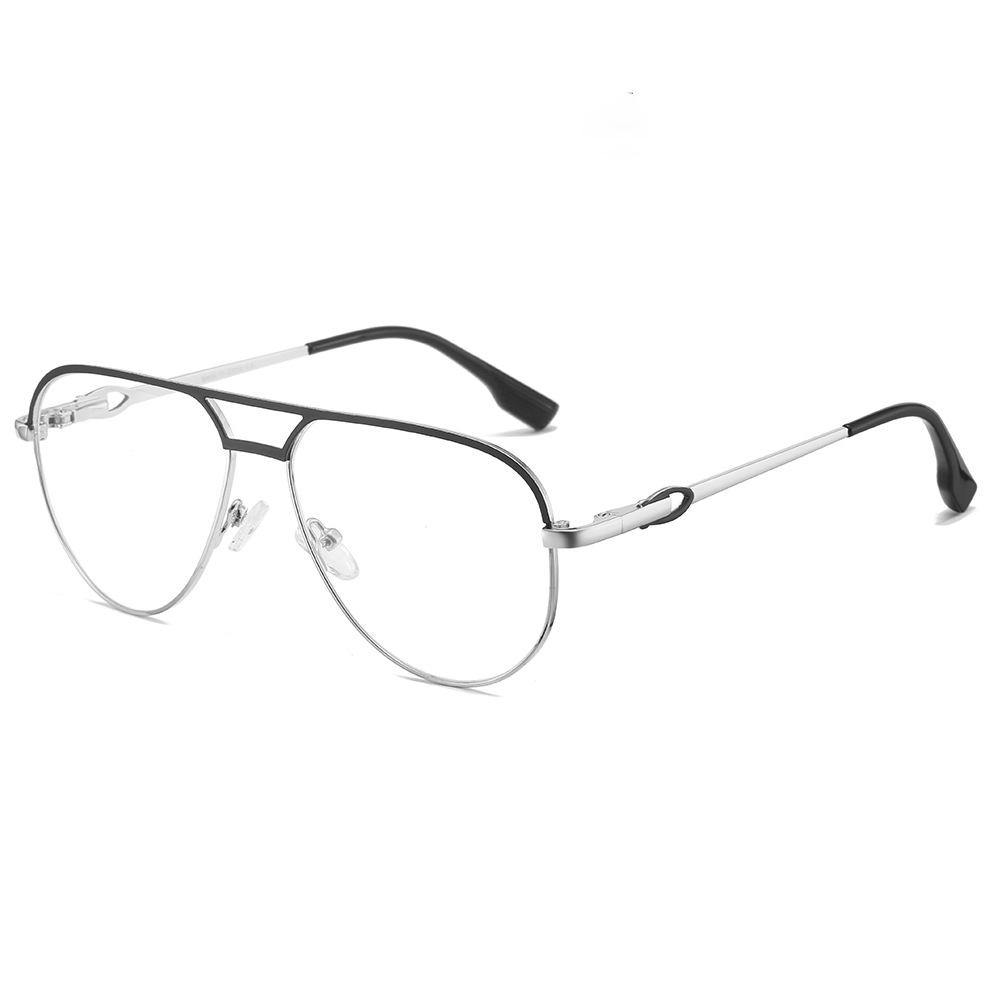 

Male Double-beam Toad Eyebrows Frame Myopia Photochromic Anti Blue Ray Men Sunglasses Presbyopic Hyperopia Prescription Glasses Single Version&1.56&Anti Blue Ray