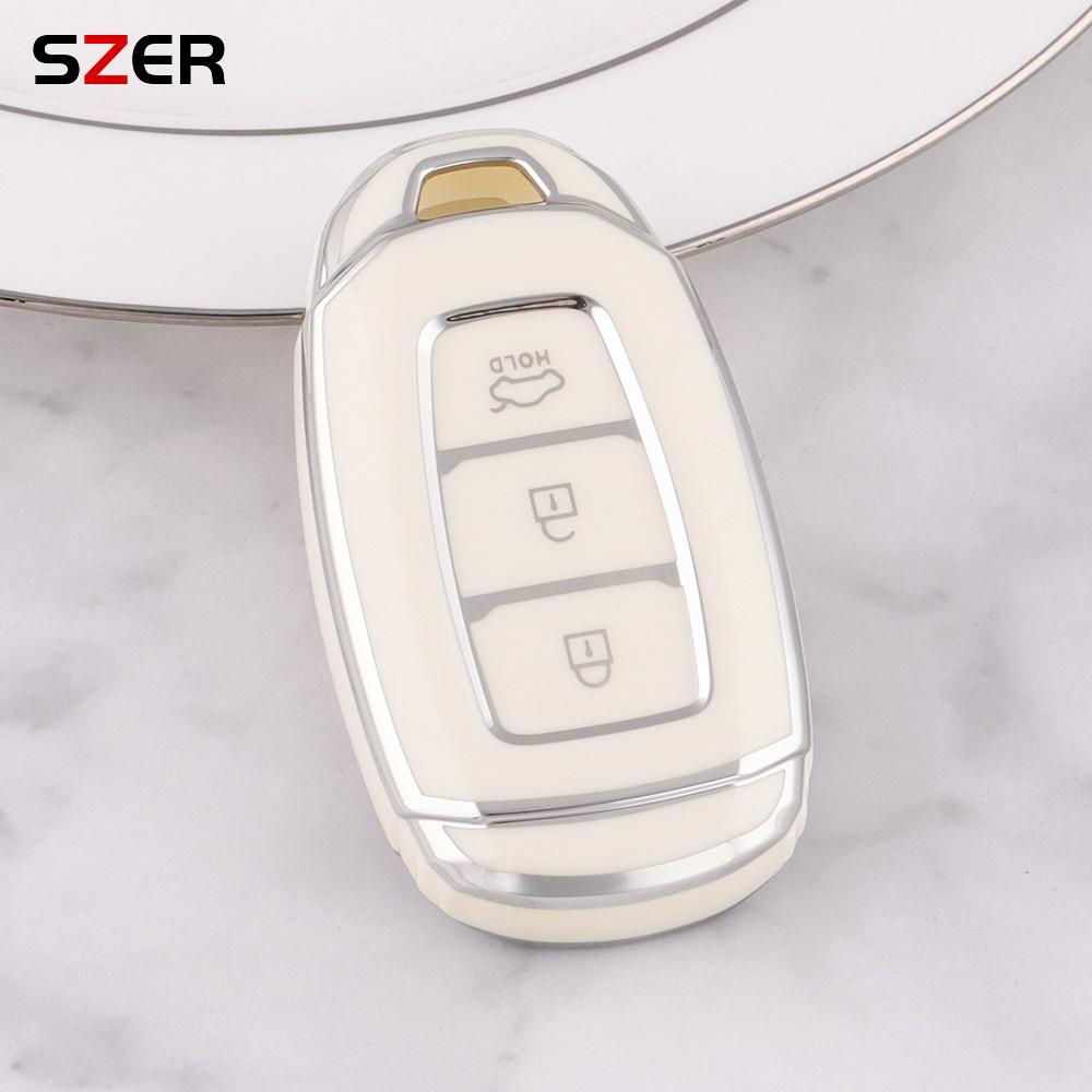 3 4 Buttons Tpu Car Key Case Cover Shell Fob For Hyundai I30 Ix25 Elantra Kona Solaris Azera Grandeur Ig Tm Accent Santa Fe