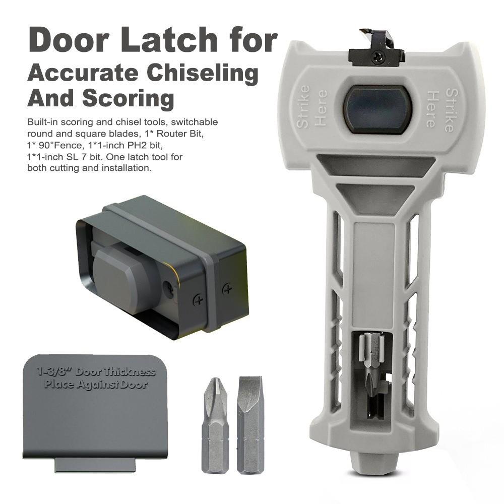 Accurate Scoring Door Kit Door Mount Plastic Door Mortise Tool Stainless Steel Square or Round Door Installation Kit