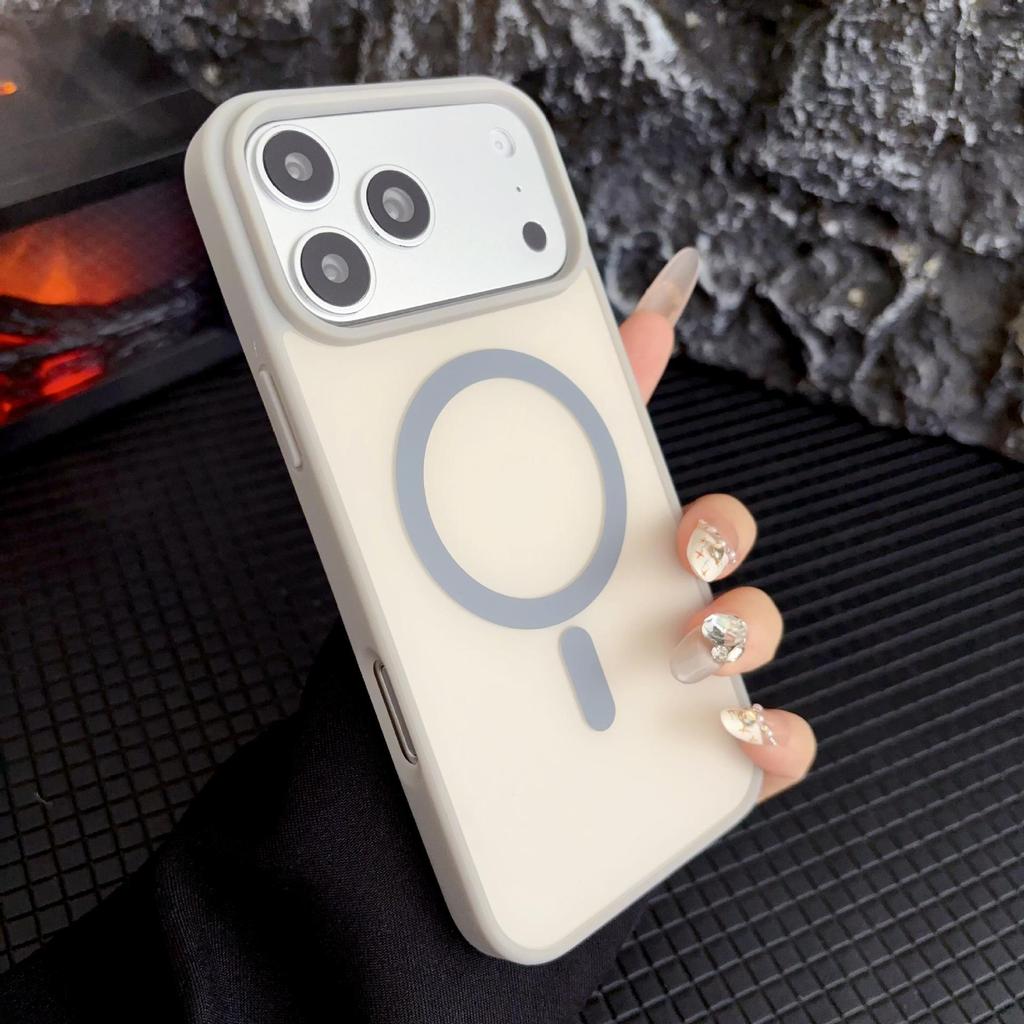 Personalized Color-Block Magnetic Case for iPhone 17 Pro Max