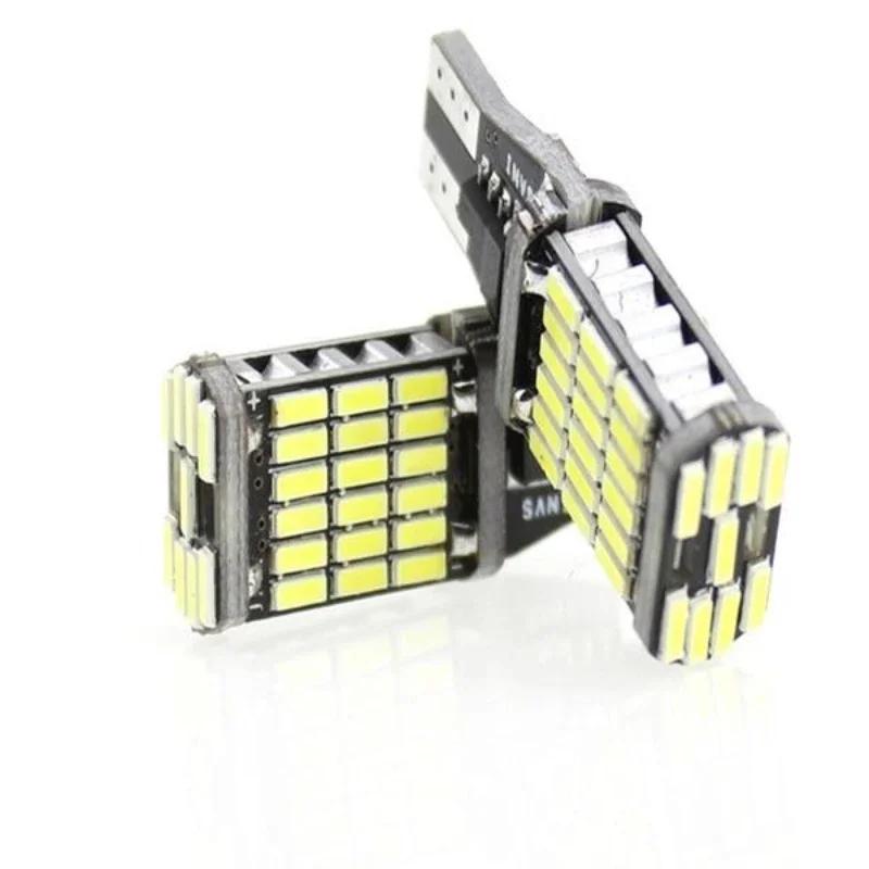 High Power Auto Bulb White DC 12V Car Reverse Back Light T15 W16W 45 SMD 4014 Turn Signal Lamp LED Canbus