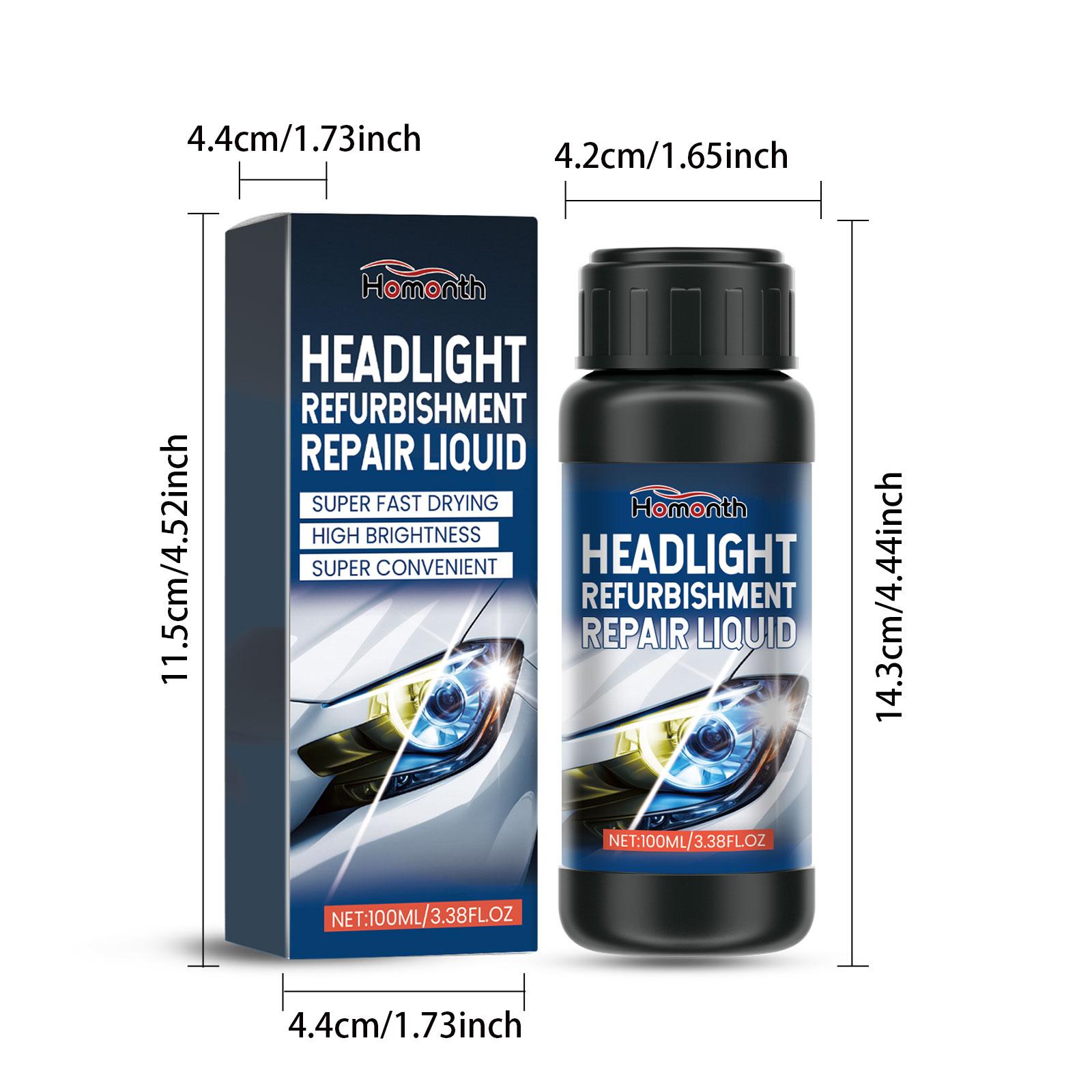 

Жидкость для ремонта автомобильных фар Инновационный очиститель для ремонта фар, средство для мгновенного восстановления, удаления оксидации, грязи, дымки