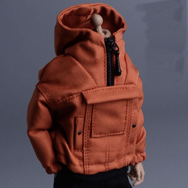 

Модный свитшот масштаба 1/12 (1 кусок) для мужчин и женщин (Тело, голова, обувь и т.д.. Не включено) Темно-оранжевый