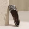 French Retro Bow Ballet Flats 2025 Autumn New Soft Leather Comfortable and Versatile Women's Shallow Mouth Single Shoes