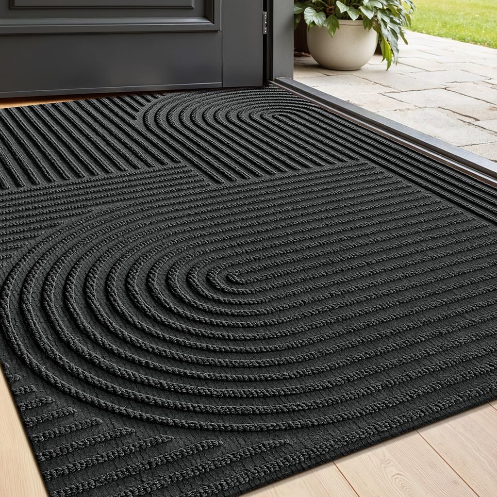 Non Slip Home Entry Mat Easy Clean Scraper Carpet Durable Outdoor Rug Ideal For Home Use Waterproof Entryway Doormat