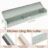 Distributeur de film plastique magnétique Boîte coupe-film conservateur Outils de rangement réutilisables pour papier ciré/boîte métallique/feuille d'aluminium Cuisine Alimentaire