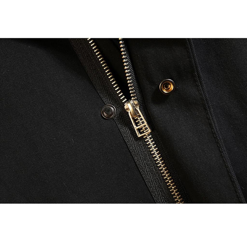 Long Plus Sizes [OKJCON] Men's Jacket, Autumn, Casual, Business, Hooded, Windproof, Stylish, (JP, Alphabet, M, Khaki)