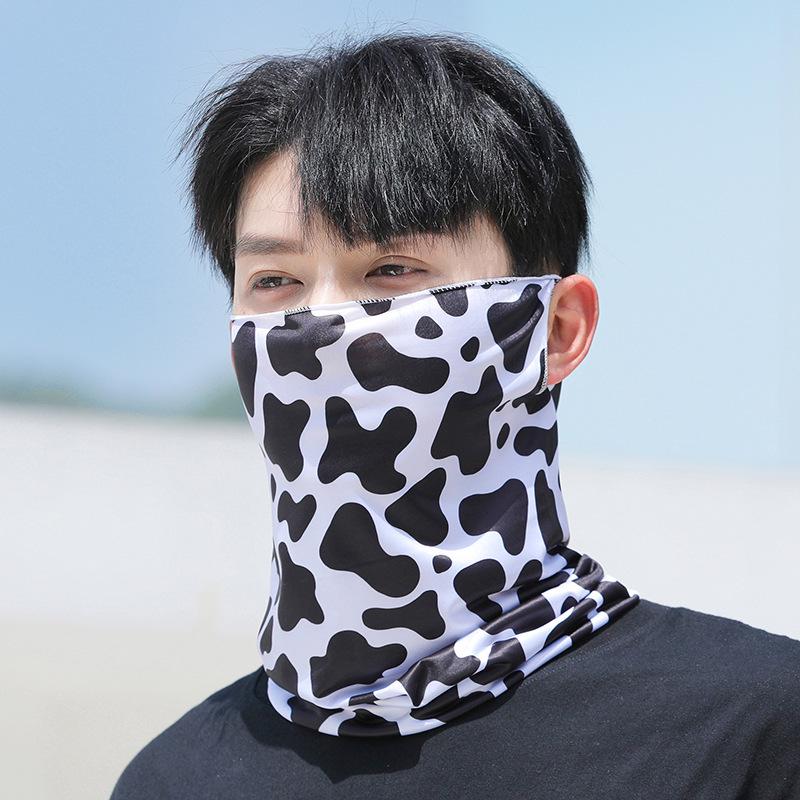 Unisex UV Protection Breathable Face Mask & Neck Gaiter with Ear Loops for Summer Cycling