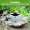 Solar for Bird Bath 3.7V 1500mAh Backup Lithium Battery Bird Bath Fish Tank Water Stirrer 5V 2W Solar Panel Brushless