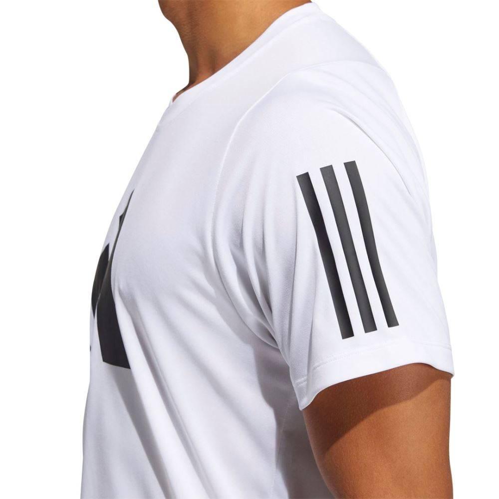 Adidas T Shirts Men's White Crew Neck Moderate Straight Fit GL8919