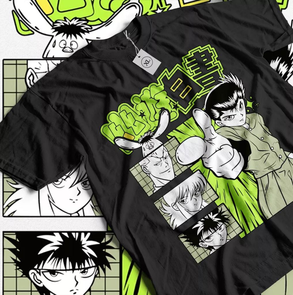Yu Yu Hakusho T-shirt Yusuke Hiel Kuwabara And Kurama Anime Gift Shirt All Size