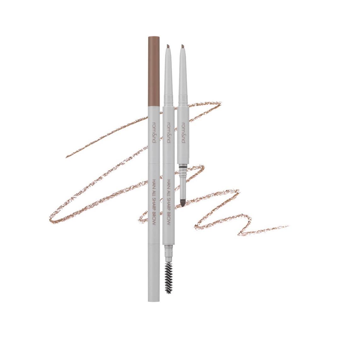 

rom&nd Han All Sharp Brow W3. Meery Blondy 0.24 г - олівець для брів з тінями, теплий блонд