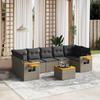VidaXL Garden Lounge Set with Cushions 8 Pcs, Patio Sofas, Patio Furniture Set, Outdoor Furniture, Grey 3259057