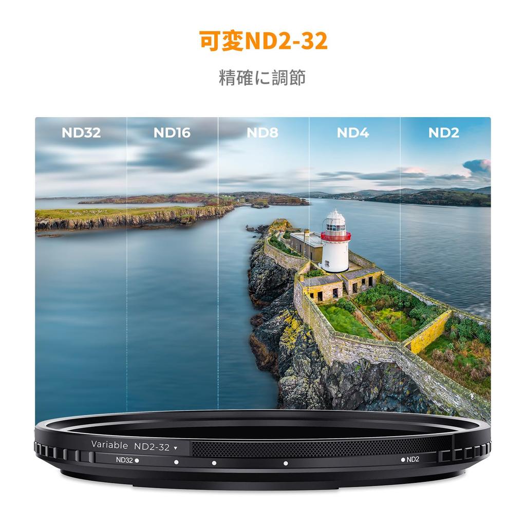 CONCEPT 67mm Magnetic Variable ND Filter Irregularity Made in Japan with AGC Optical HD Super Low Nano Thin Lens Filter for Video and Landscape