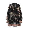 2026 Spring Women's Waist Tie Long Sleeve Printed Dress - European & American Style