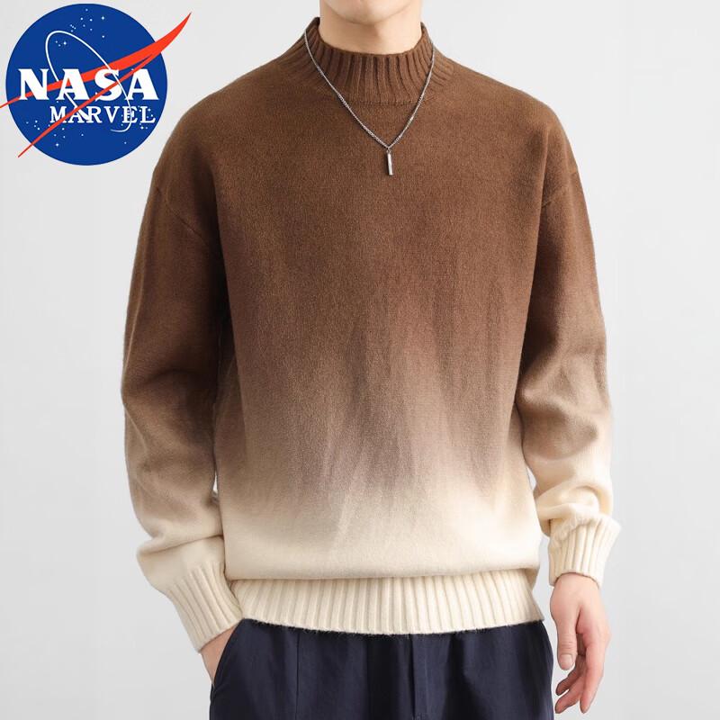 

NASA MARVEL Men s Gradient Round Neck Pullover Sweater 2XL