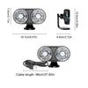 360° Rotating Mini Fan Low Noise Auto Electric Fan Mute Auto Ventilation Fan  Dashboard