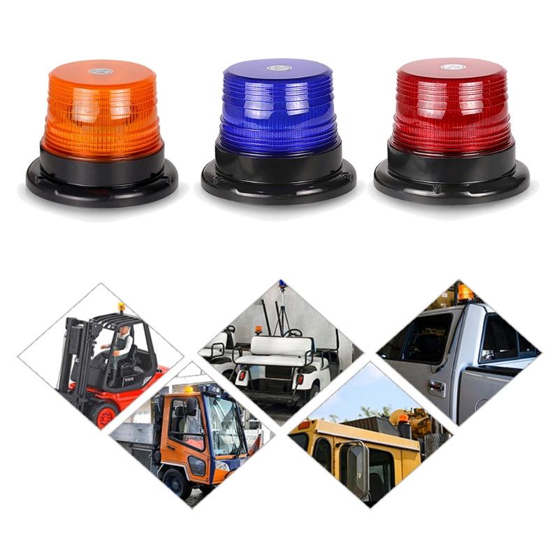 Warning Flashing Beacon Emergency Indication LED Lamp Car Rotating Traffice Safety Light Magnet Ceiling Box Flash Strobe