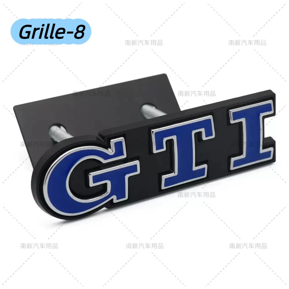 Insignia Adhesiva Metálica con Logo GTI para Rejilla Frontal/Maletero Trasero de Coche Accesorios