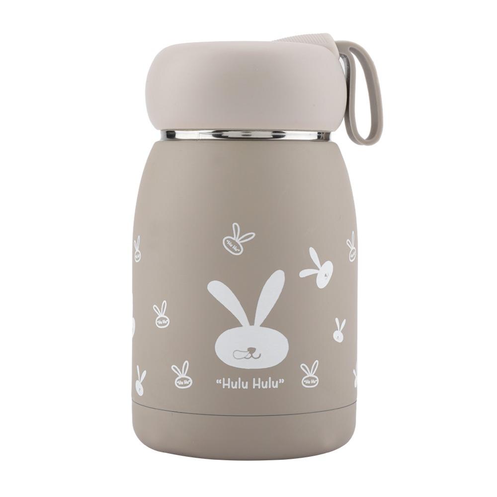 Fine Polishing Rustless Steel Cute Thermos Patterned Colorful Driking Mug Lightweight Double Wall Water Cup Office
