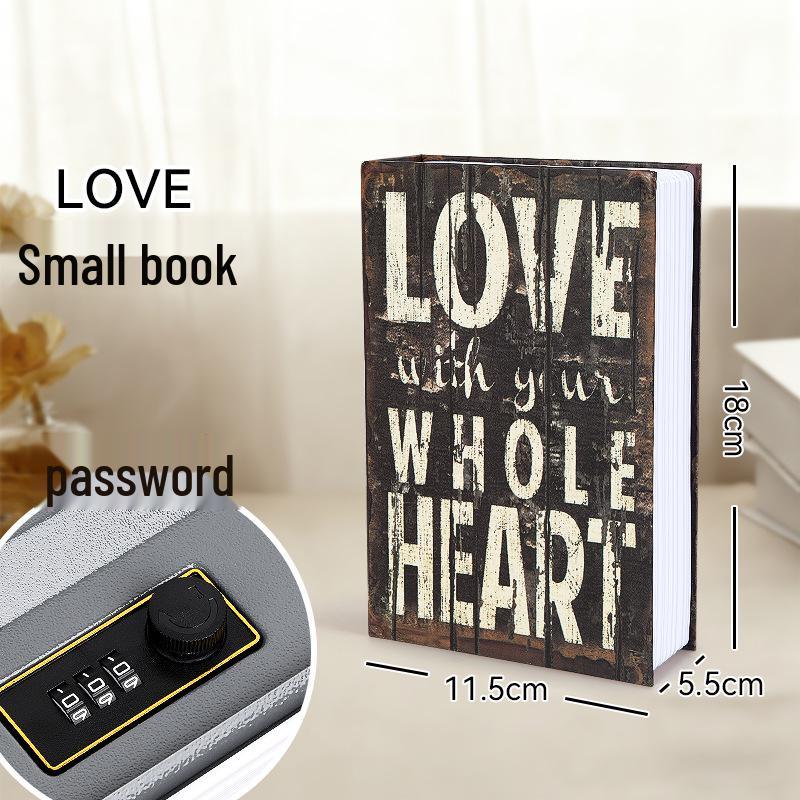 Three Kingdoms Lockable Metal Book Safe & Piggy Bank