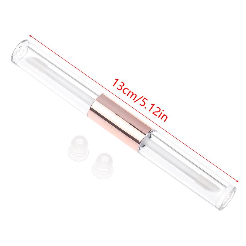 Double Head Clear Empty Mascara Tube With Wand Diy Eyeliner Tube Lip Gloss Bottle Packaging Eyelash Cosmetic Container Bottle