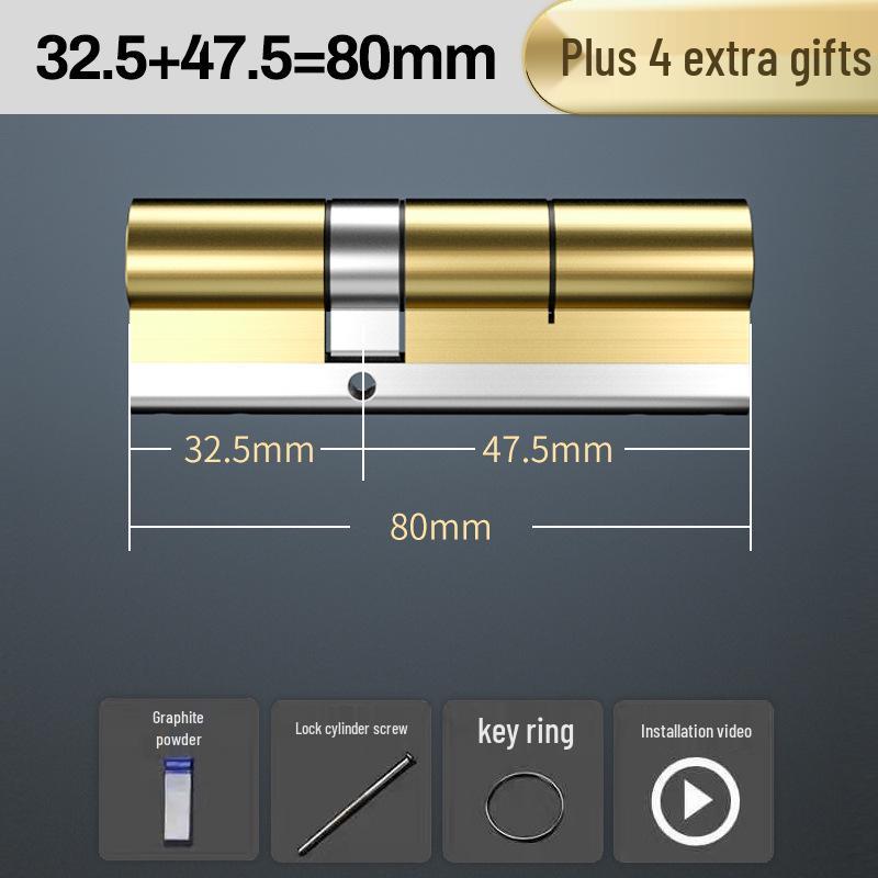 Super C-Level Copper Anti-theft Mechanical Door Lock Cylinder