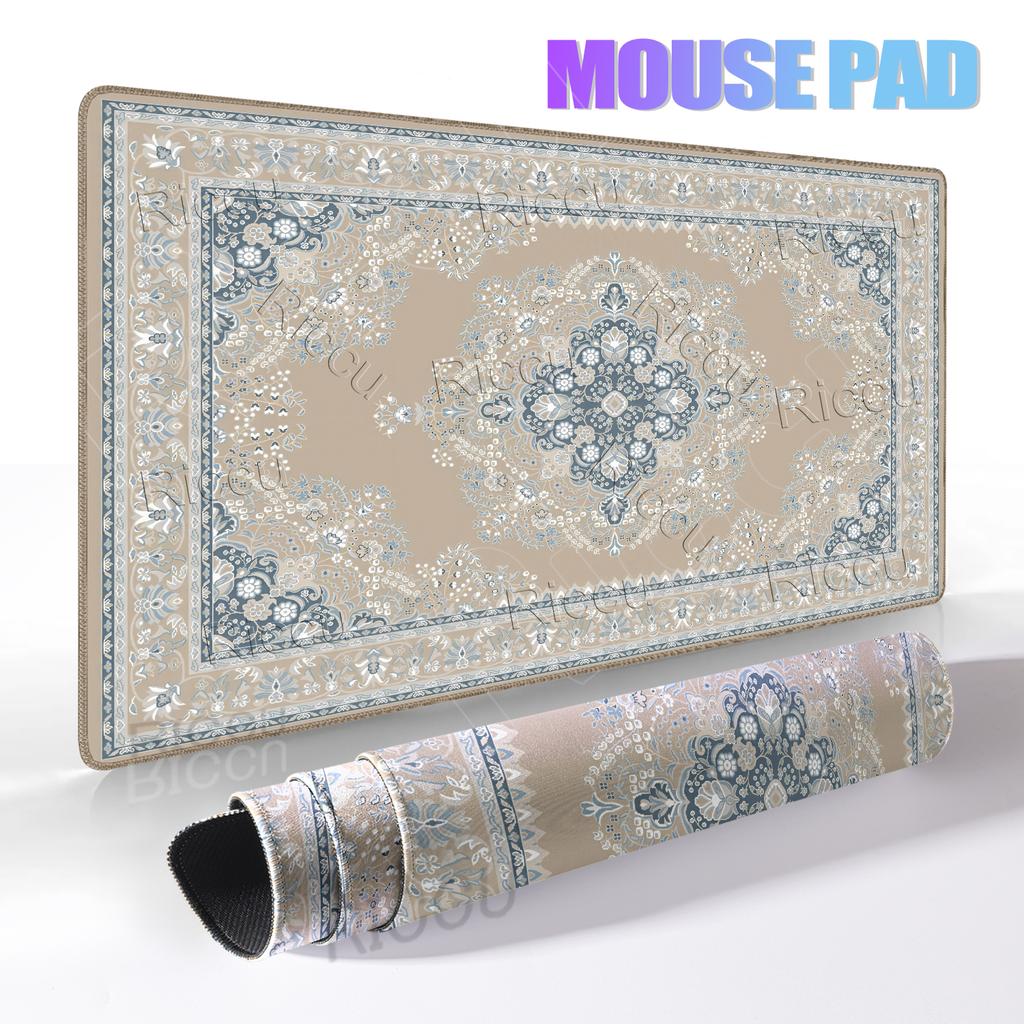 Retro Persian Carpet Pattern Mousepad Computer Gamer Rubber Keyboard Gaming Speed Mousemat Office Desk Accessries Free Shipping