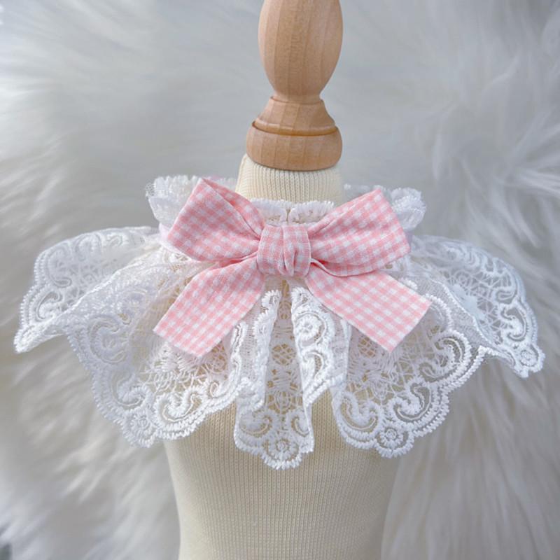 Pet Scarf: Dog Drool Bib with Bell and Bow Tie for Medium/Small Dogs and Cats
