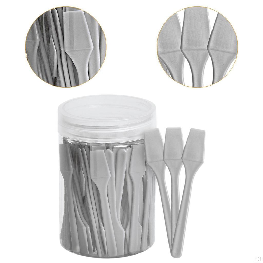 100 Pieces Makeup Spatulas Foundation Mixing Tool Cosmetic Spade Reusable Easy Clean