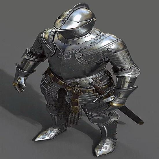 

Medieval Crusader Knight Full Plate Armor Renaissance LARP Cosplay Gothic Steel