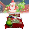 The Grinch Bed Linen Set With Soft Fleece Fabric For Modern Bedroom Decor