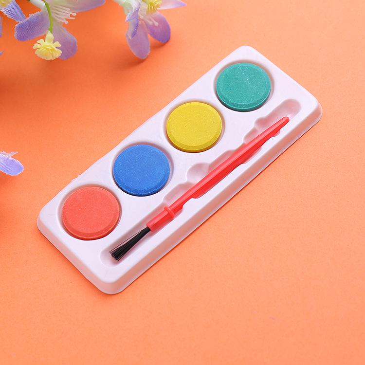 

4-Color Washable DIY Finger Painting Watercolor Set for Kids 4-Color Pressed Powder разноцветный