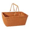 GrnArt Picnic Basket, Handwoven Wicker Basket, Washable, with Two Handles, Fruit Basket, Small Organizer, Stylish, Natural Material, Perfect for Fruit