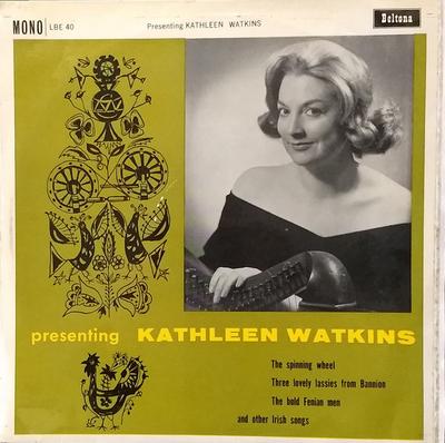 LP Record KATHLEEN WATKINS - Presenting Kathleen Watkins LBE40 Beltona 1961 UK Folk Used