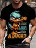 Women'S Humorous Do I Resemble a Duck T-Shirt - A Casual Crew Neck Short-Sleeve Top Featuring a P