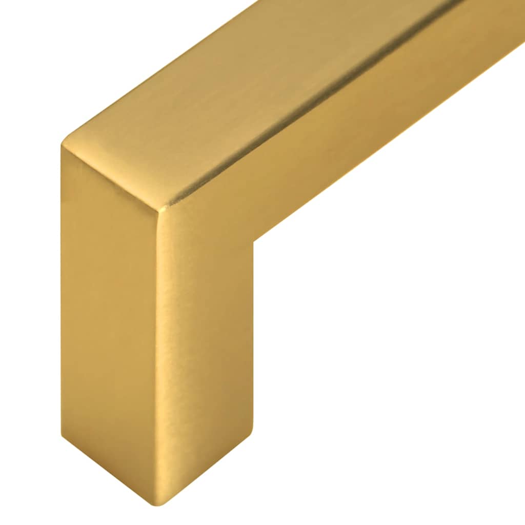 Furniture Handles 10 Pcs Golden 64 Mm Stainless Steel