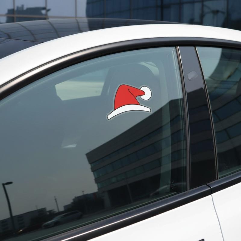 Weihnachtsfeiertag-Thema Fahrzeugemblem Aufkleber Blasenfreie Anbringung Leicht abziehbar Keine Lackschäden Festliches Design