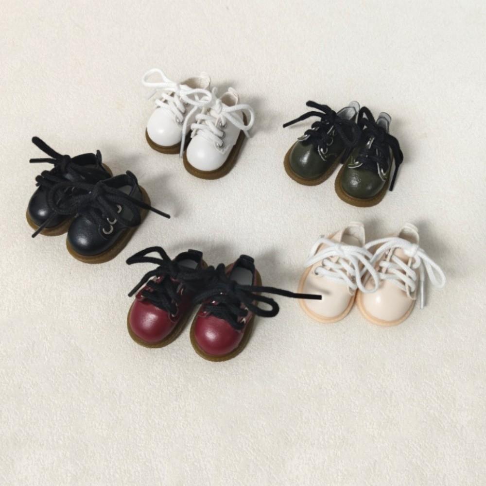 Cool Doll Accessories Multiple Colors Lace-Up Leather Shoes Dress Up Shoes for 1/8 Doll