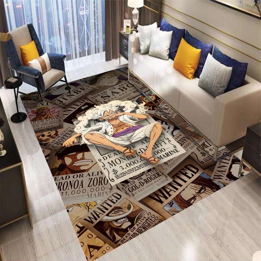  Anime One Pieces Characters Luff Area Rugs Room Foot Mat Floor Anti-slip Large Carpet Home Bedroom Decoration